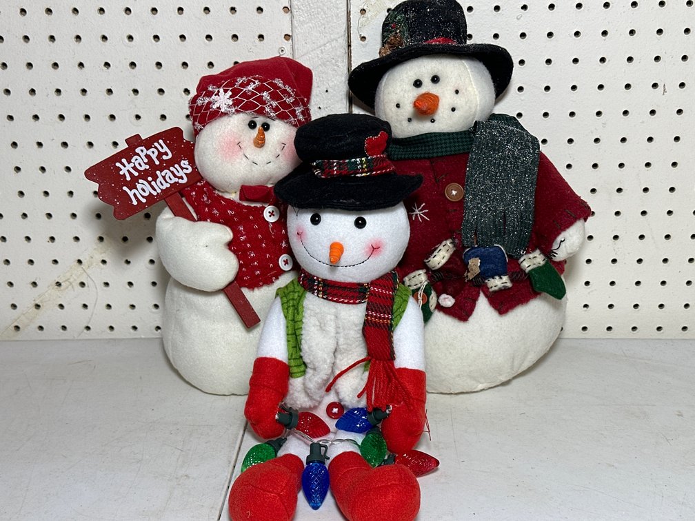 Plush Snowman Characters 