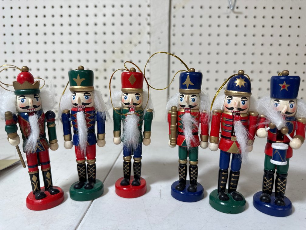 Advance Concept Set of 6 Wood Nutcrackers 