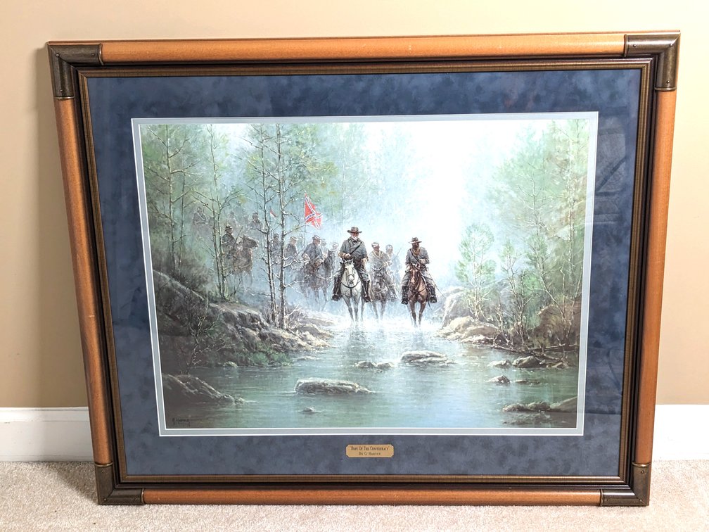 "Hope Of The Confederacy" Print By G. Harvey
