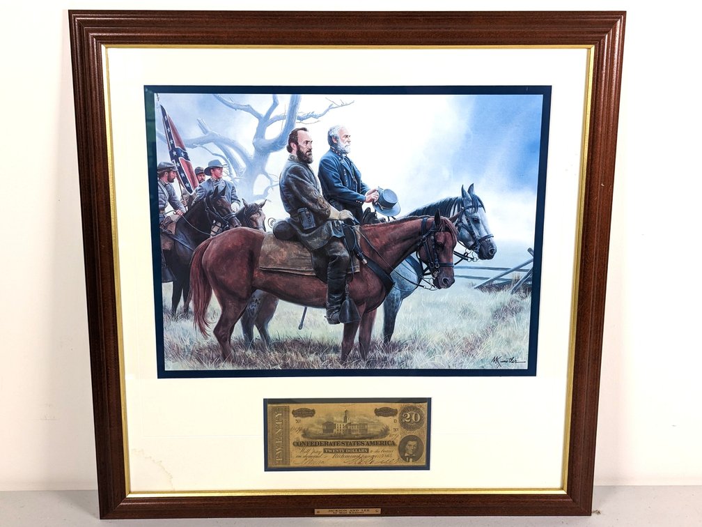 "Jackson And Lee" Print By Mort Kunstler