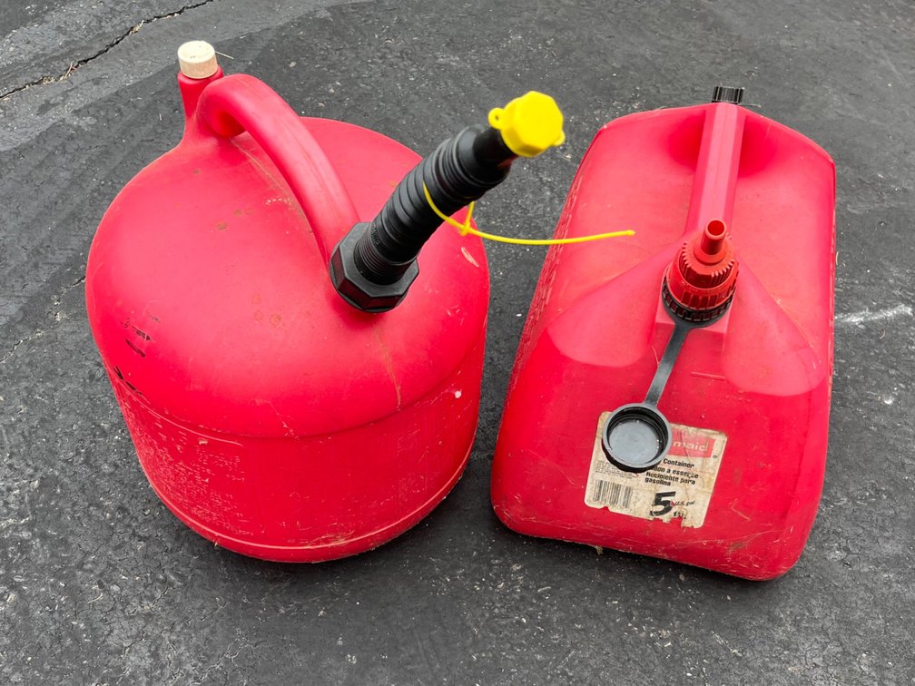 Two 5 Gallon Gas Cans
