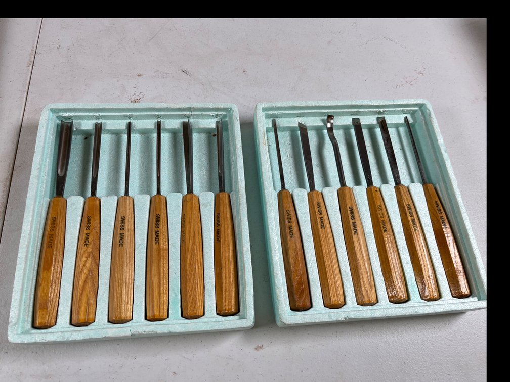 Twelve Swiss Made Lathe Knives