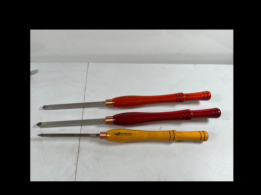 (3) Easy Wood Tools, Lathe Knives 