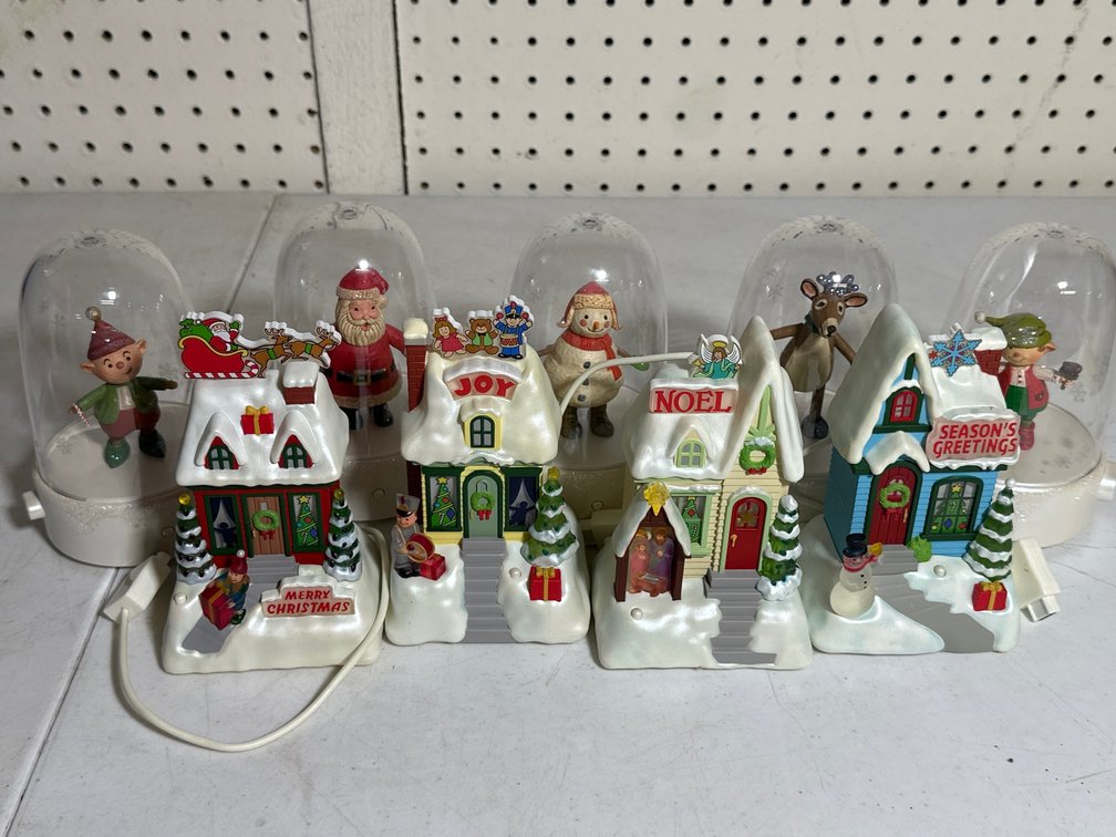 Plastic Miniature Christmas Village 
