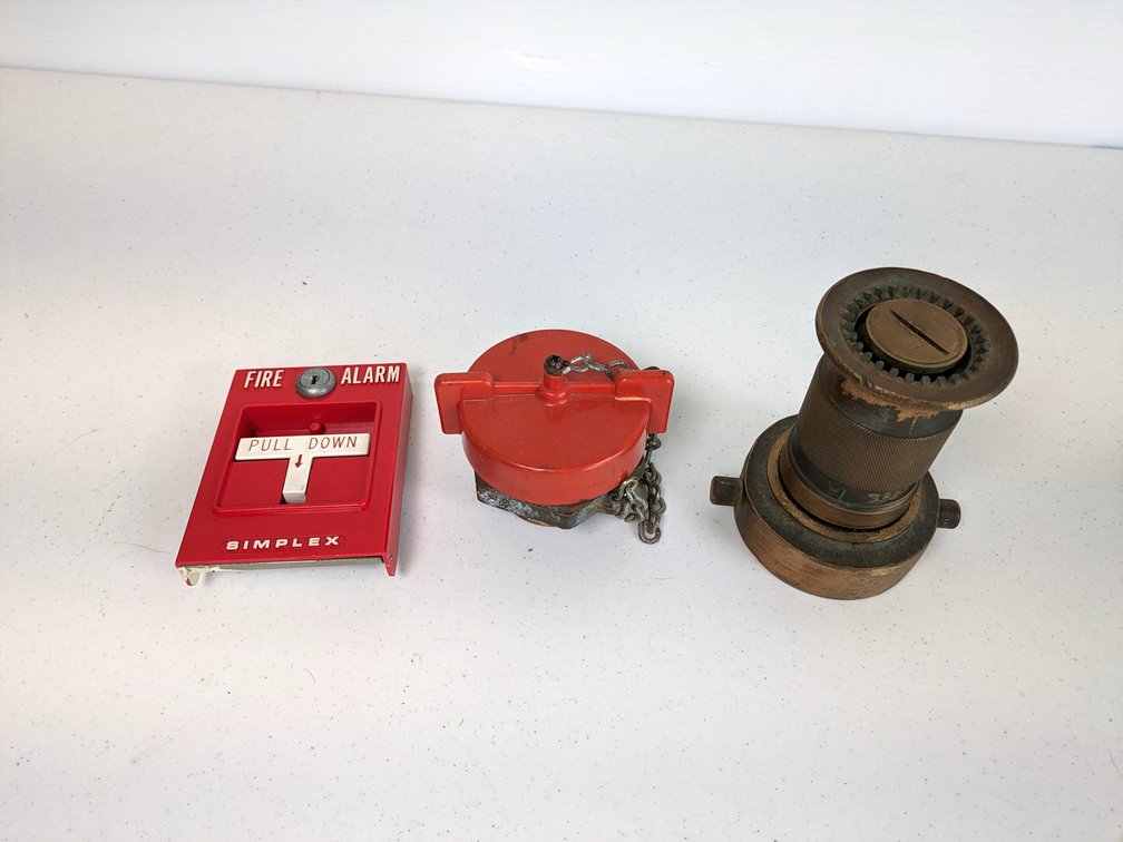 Fire Alarm, Brass Nozzle And Cap
