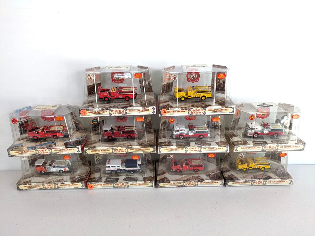 (10) Code 3 Classics Fire Trucks