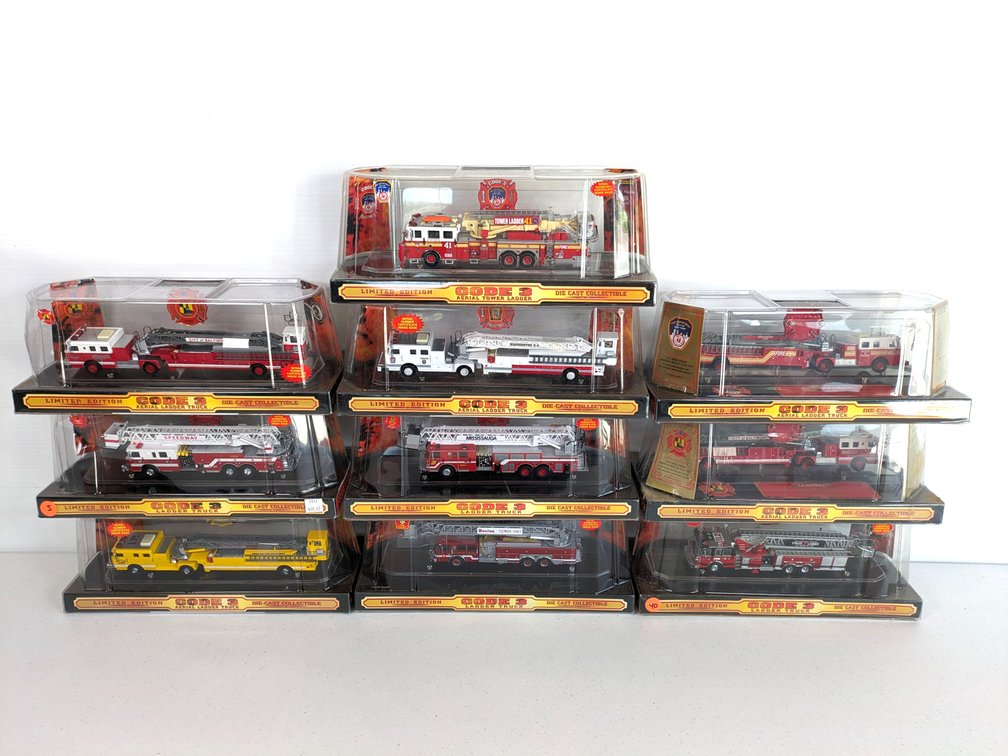 (10) Code 3 Ladder Trucks
