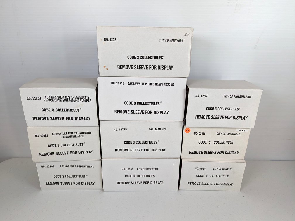 (10) Code 3 Fire Rescue Collectibles