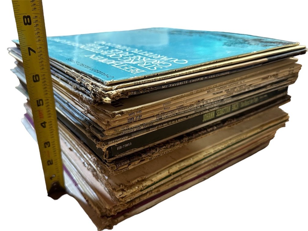 Vintage Classical Music Vinyl Record Collection Including Bach, Beethoven and More