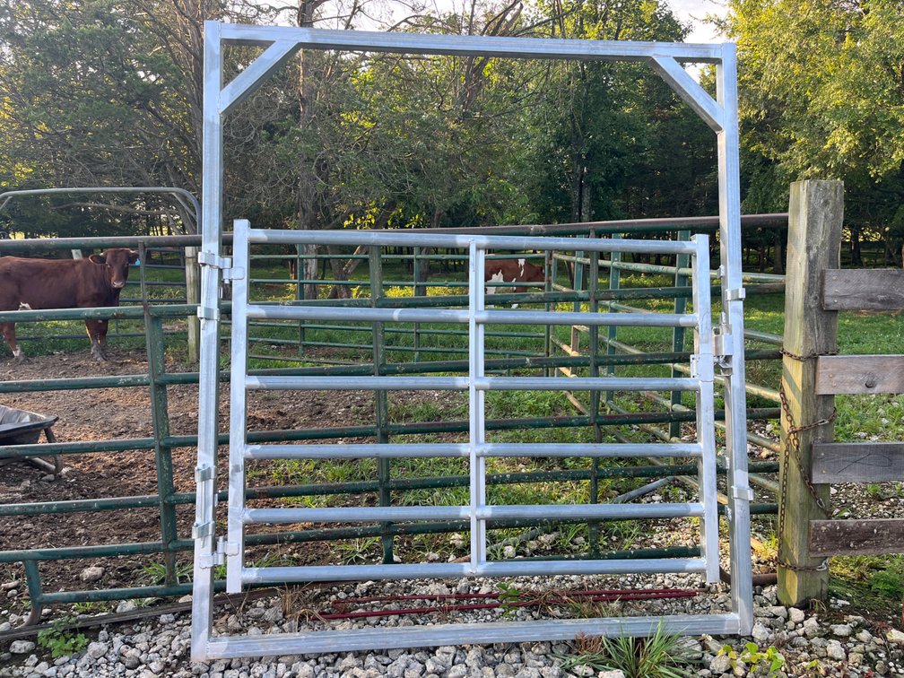 C & W Galvanized Alley Gate, 7’