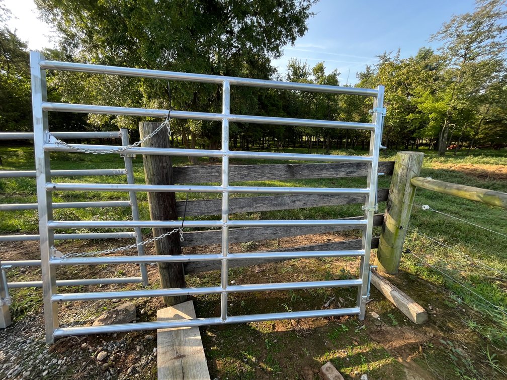 C & W 8’ Galvanized Heavy Duty Gate, 