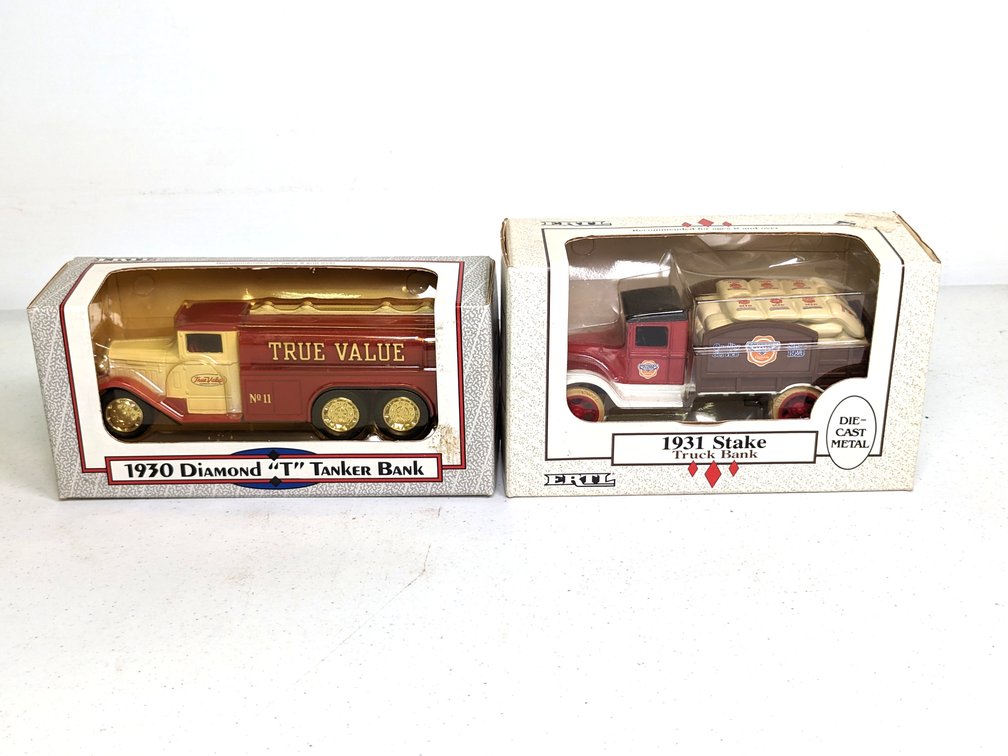 Two Ertl Truck Banks