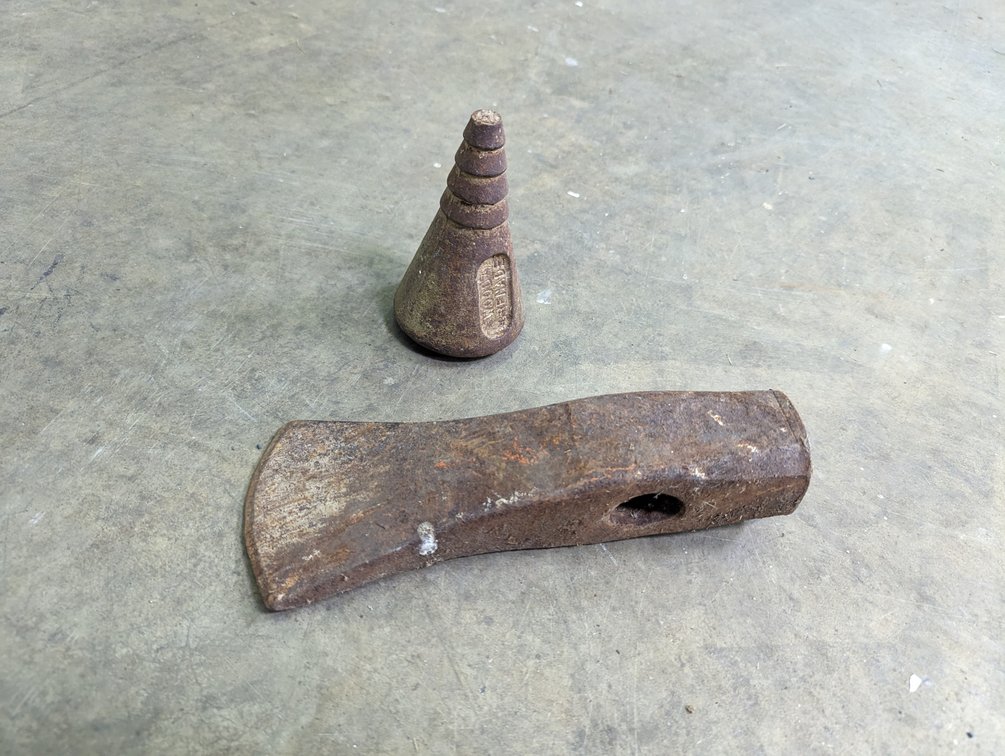 Wood Grenade And Maul Head