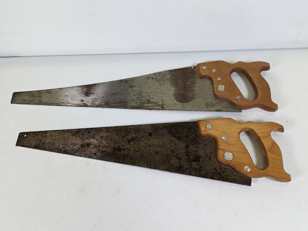 Two Disston Hand Saws 