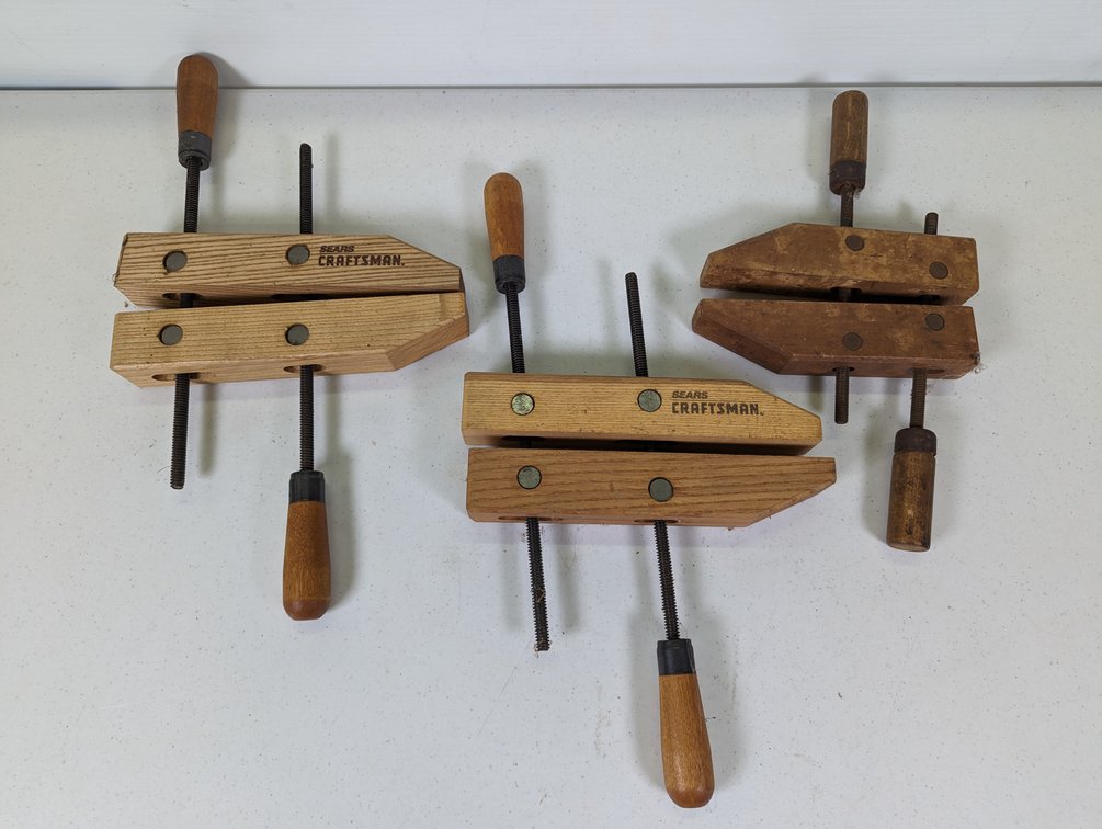 Three Wood Clamps