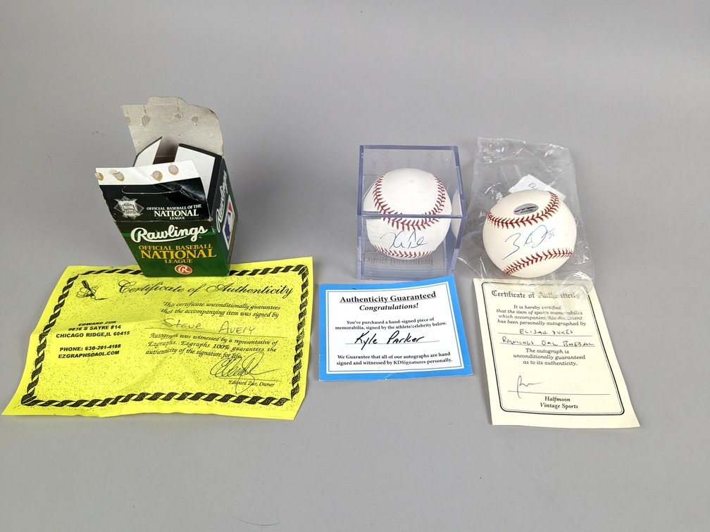 Three Signed Baseballs