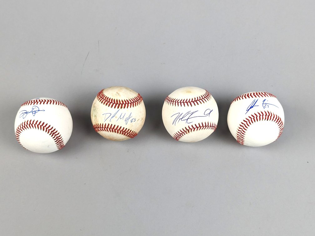Four Signed Baseballs