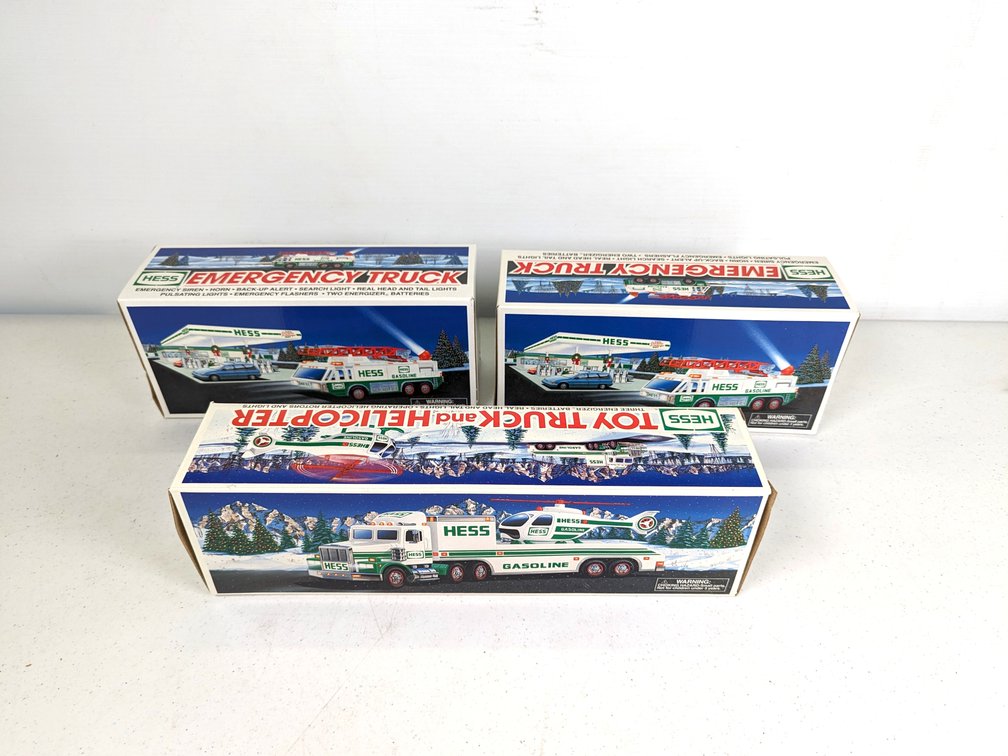 Three Hess Trucks 