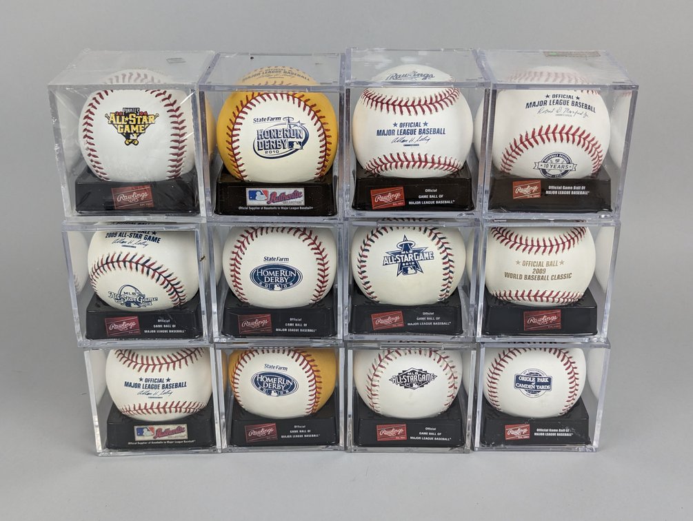 Twelve Rawlings Commemorative Baseballs