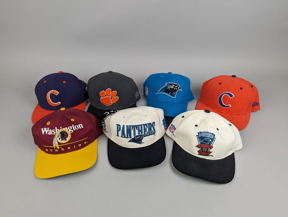 Seven Baseball Hats