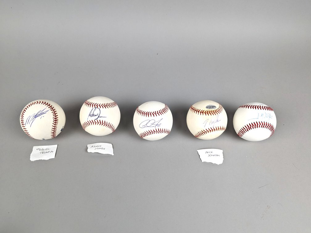 Five Signed Baseballs