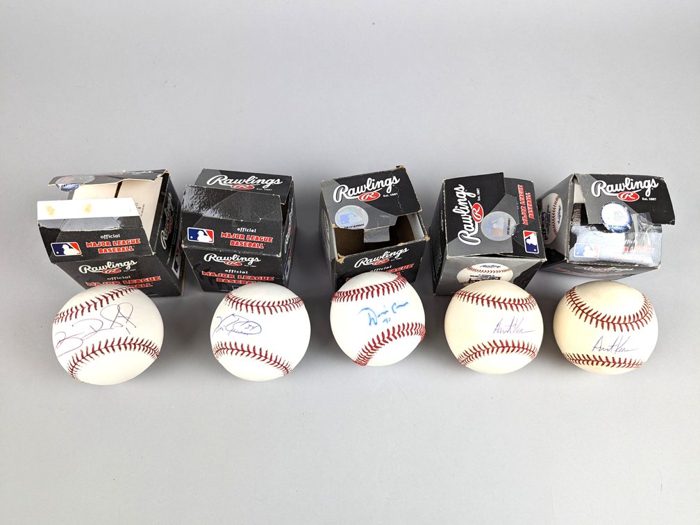 Five Signed Baseballs