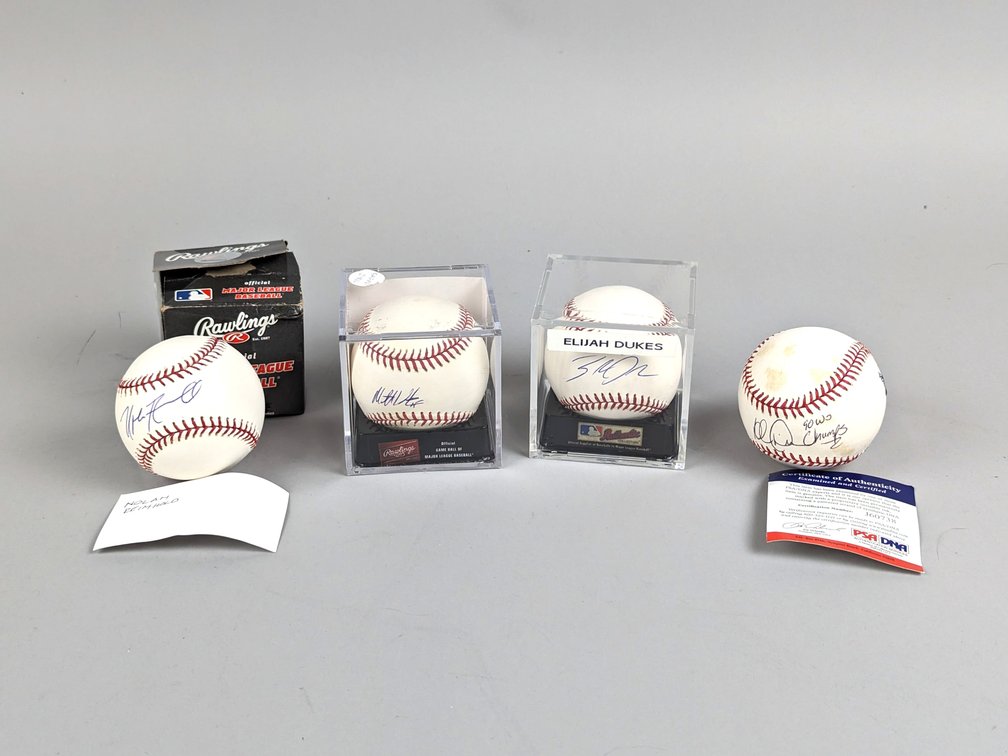 Four Signed Baseballs