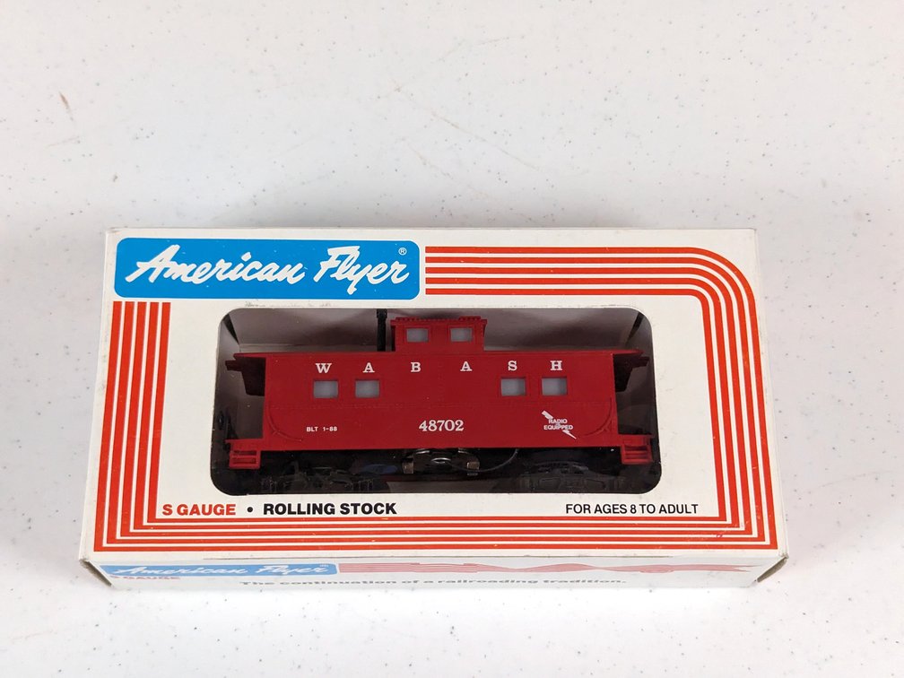 American Flyer Wabash Illuminated Caboose 