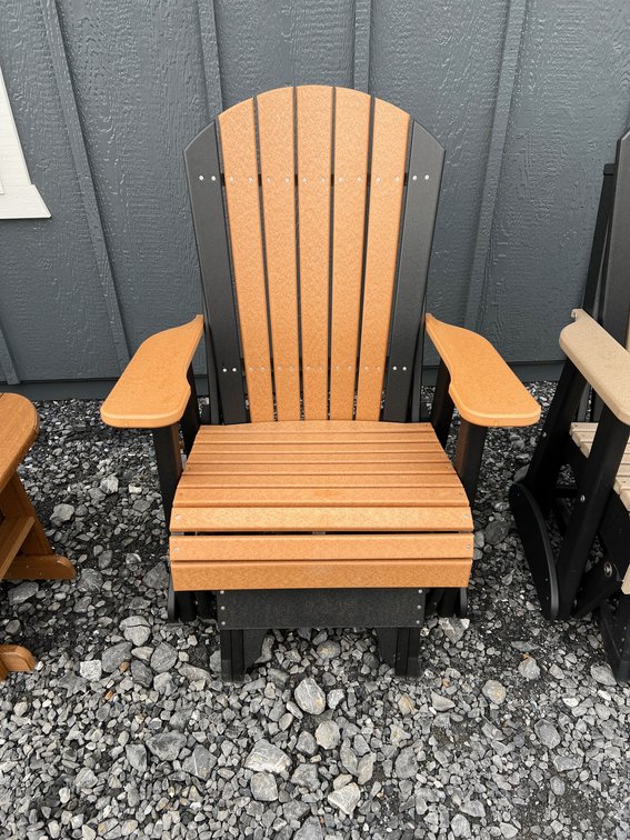 Adirondack Cedar and Black Glider