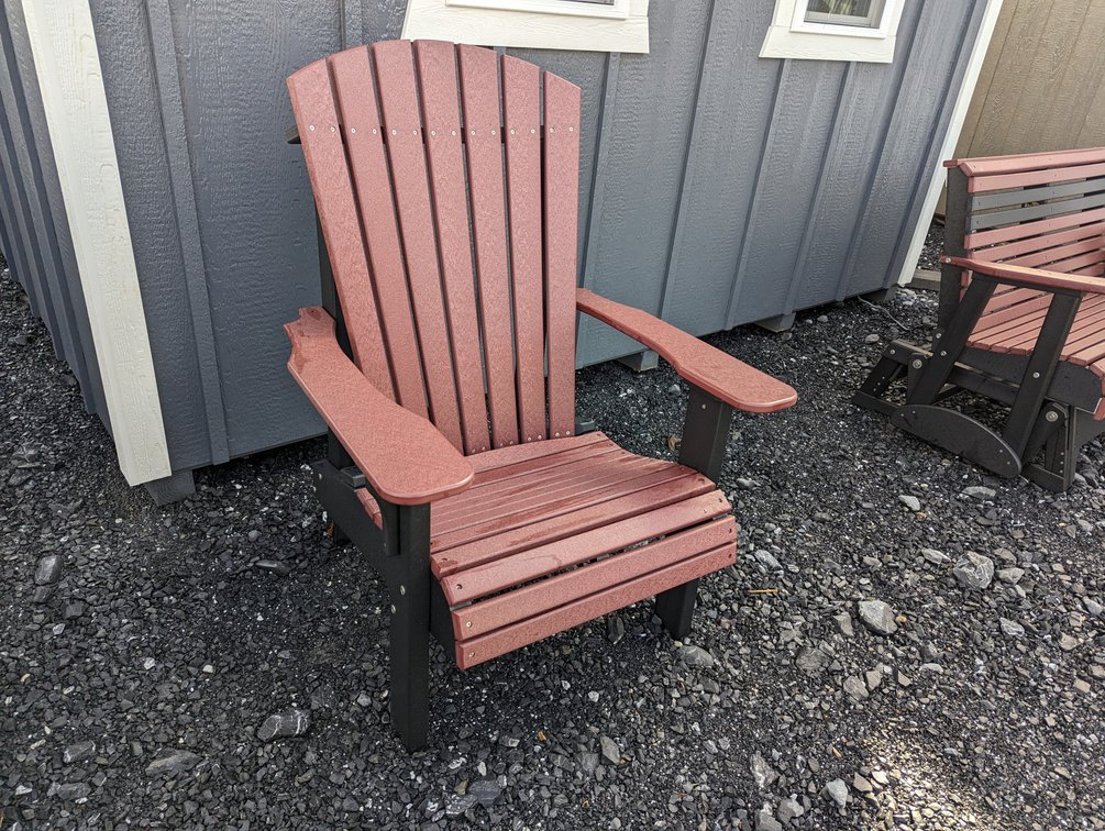Royal Adirondack Deck Chair Cherrywood and Black