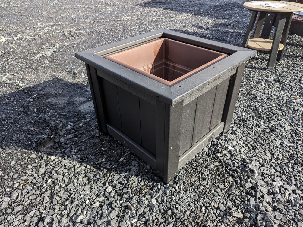 Single Black Poly Planter