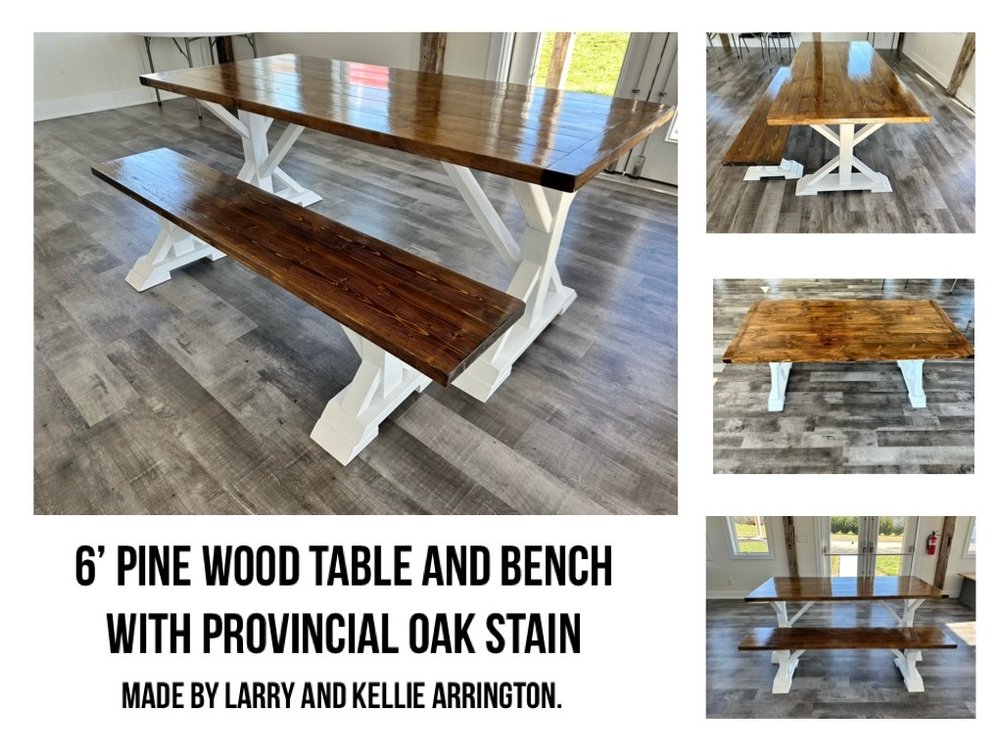6 Foot Table and Bench