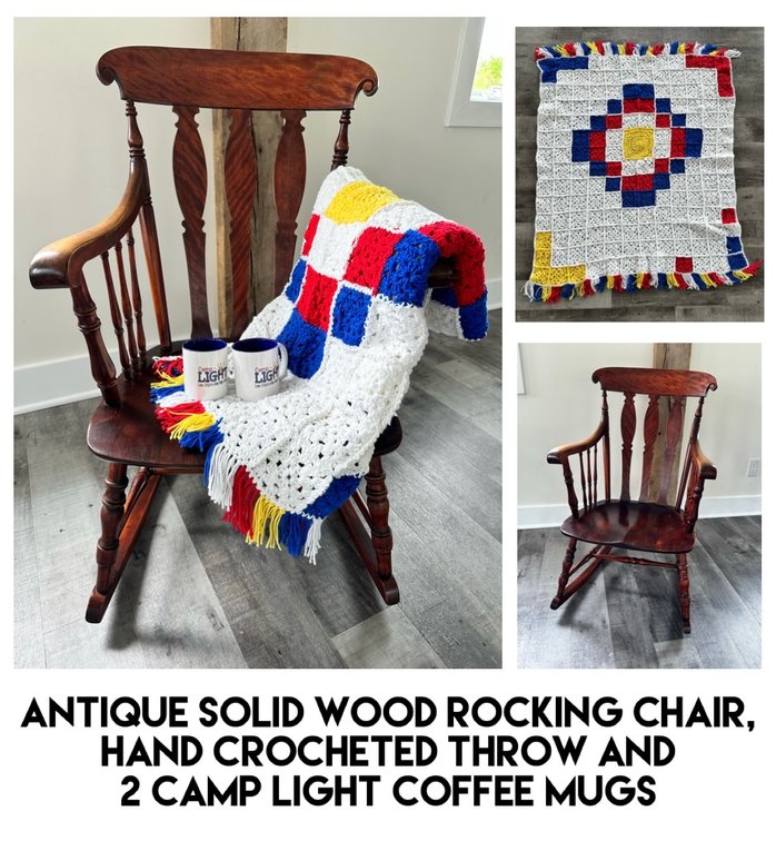 Antique Solid Wood Rocking Chair
