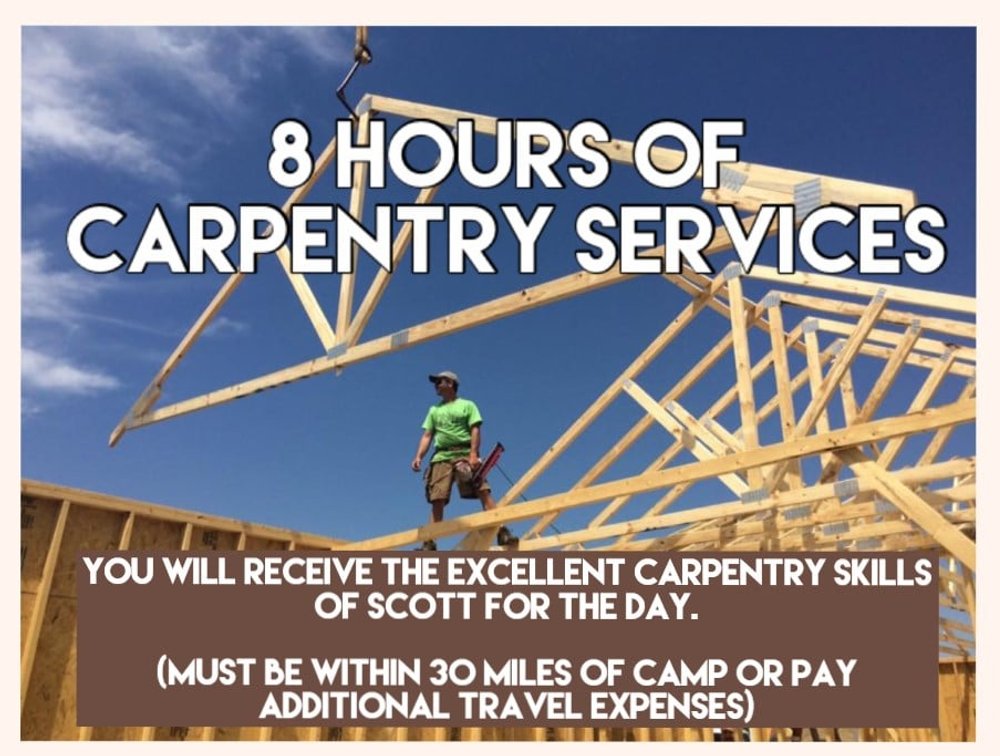 8 hours of Carpentry Services