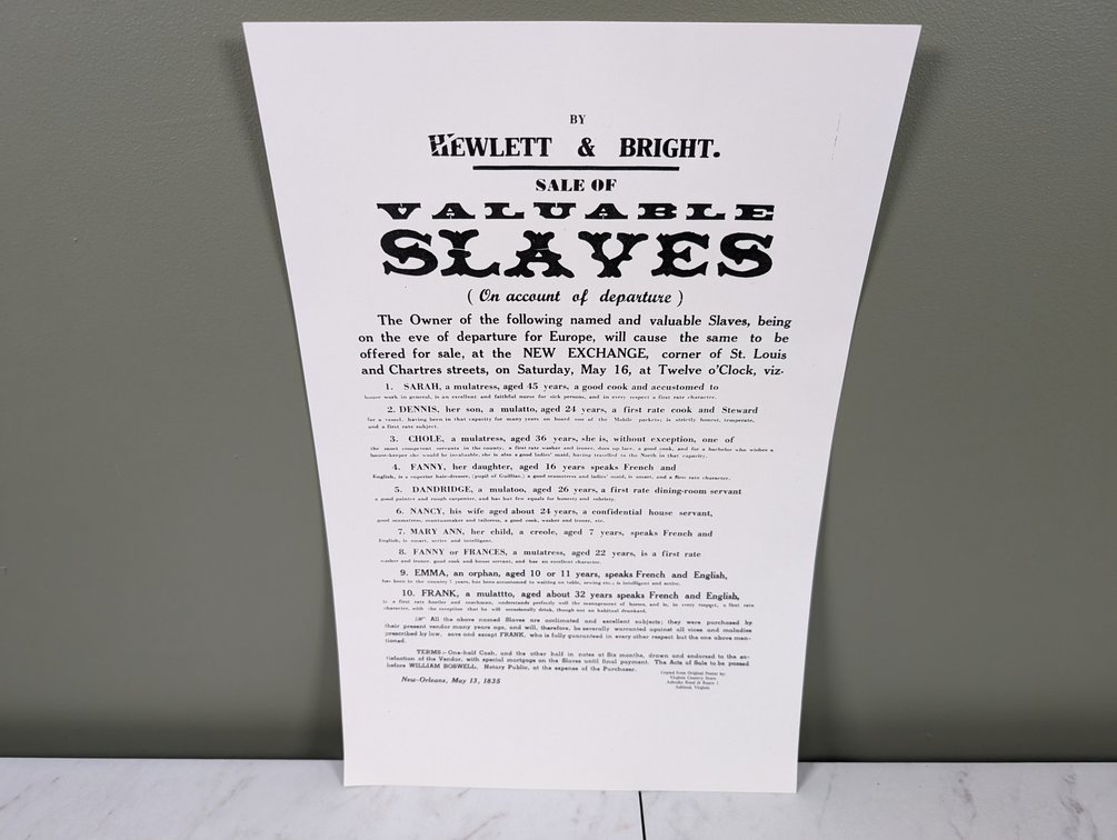 Three Sale Bill Reprints