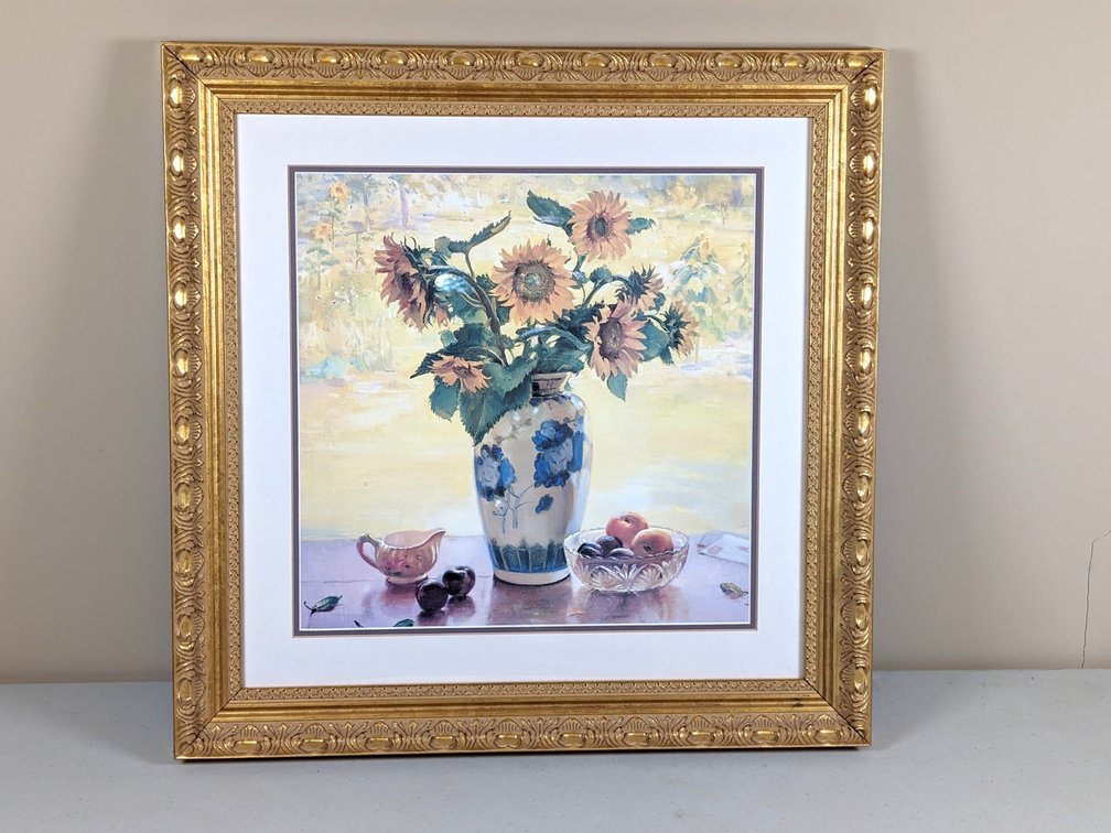 Framed Sunflowers Print