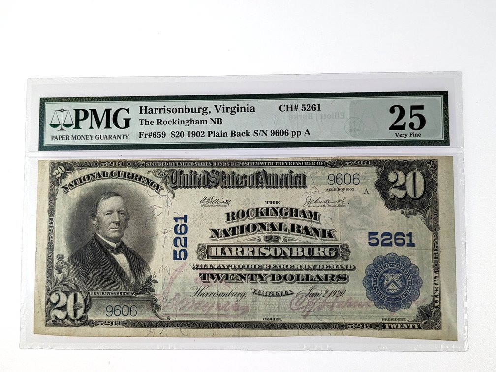 1902 Rockingham National Bank $20