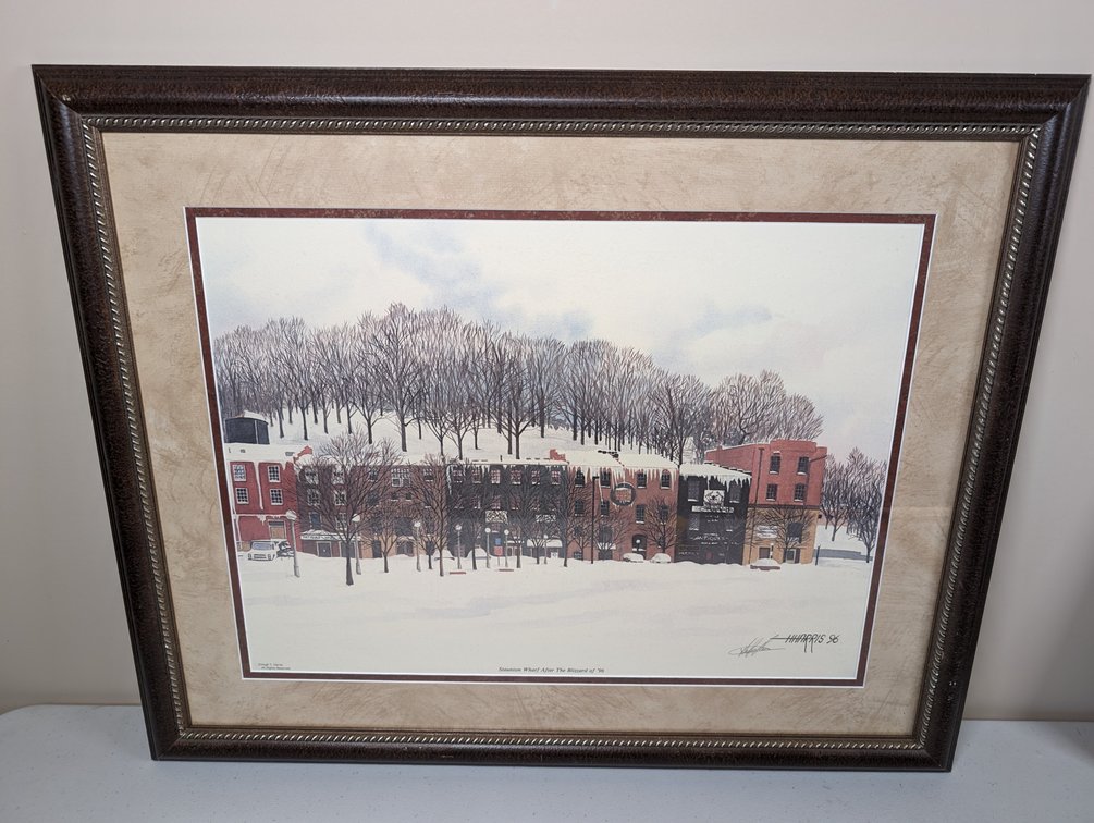 "Staunton Wharf After Blizzard Of 1996" Hugh Harris