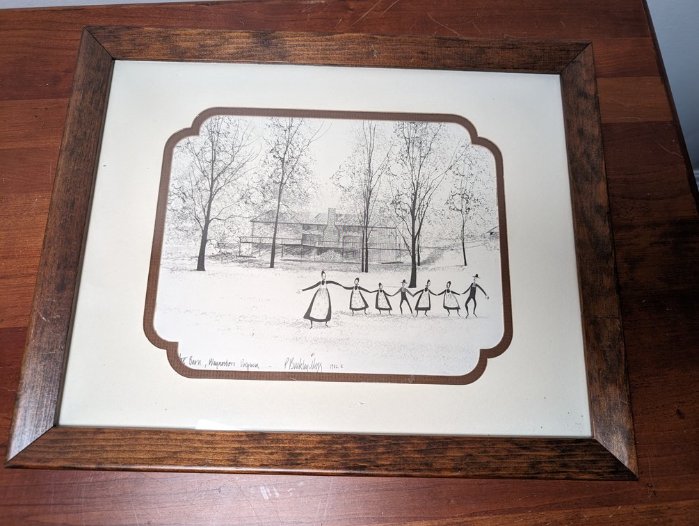 P Buckley Moss "The Barn" Print