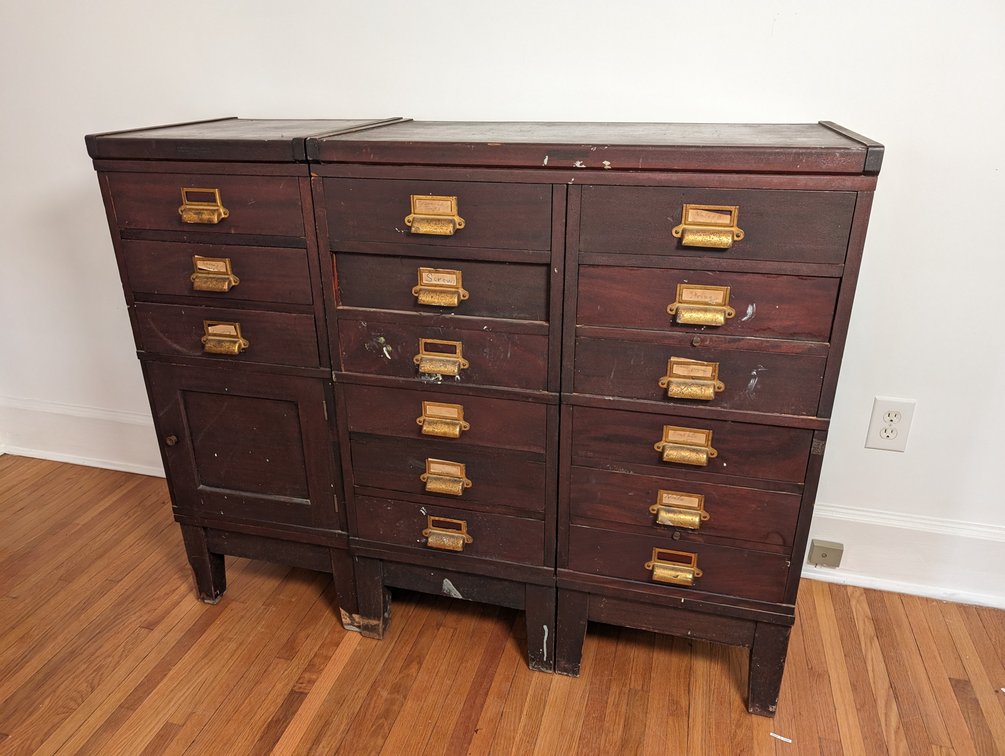 Stackable Modular Wood Cabinet 