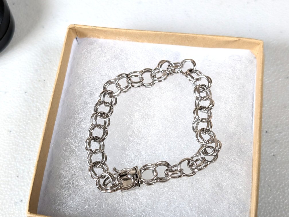 Double Link Sterling Silver Bracelet 