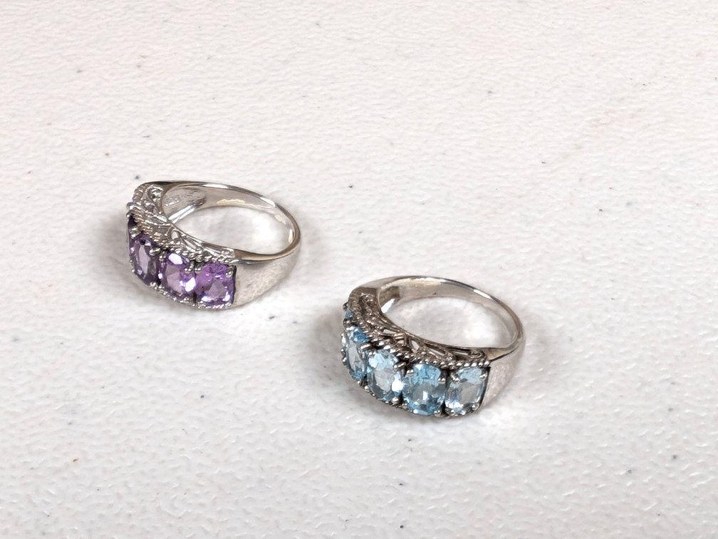 Two Sterling Silver Rings