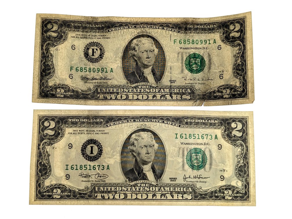 (2) $2 Bills