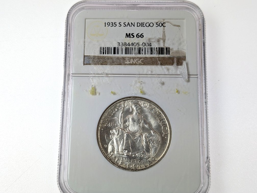 1935-S San Diego Commemorative Half Dollar NGC MS66