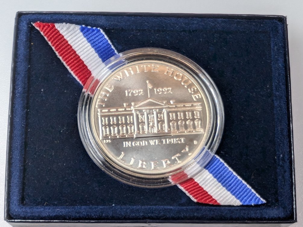 1992 Whitehouse 200th Anniversary Silver Dollar