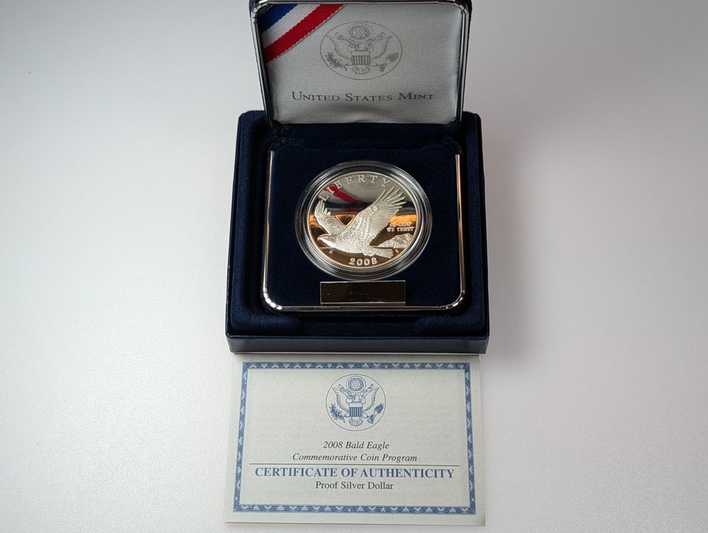 2008 Bald Eagle Proof Silver Dollar 
