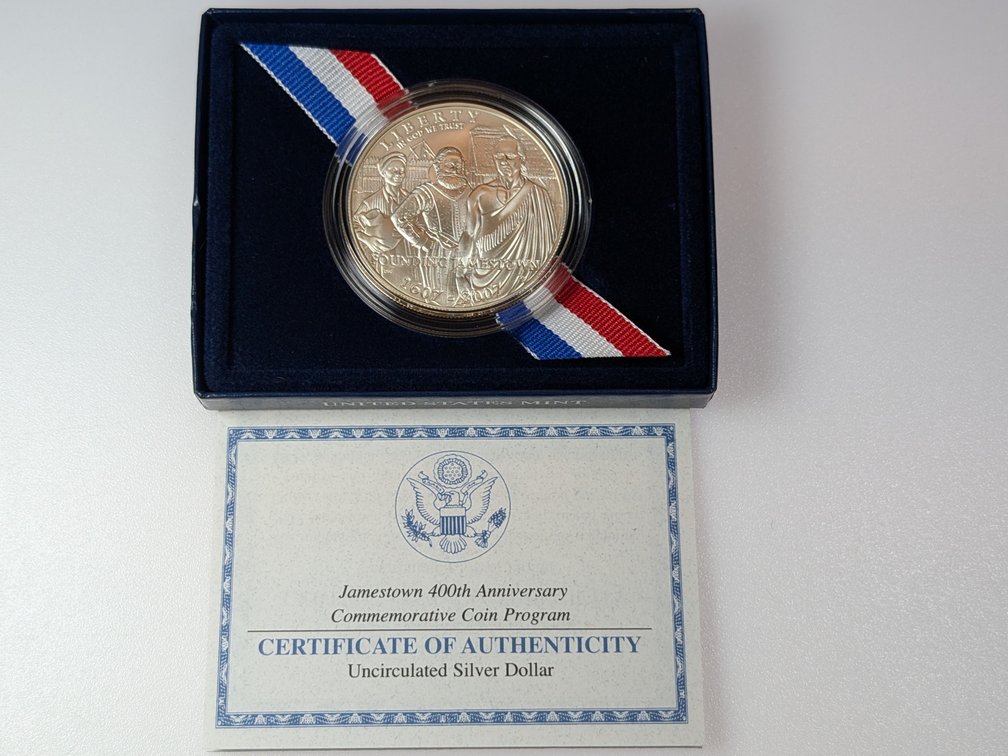Jamestown 400th Anniversary Commemorative Silver Dollar