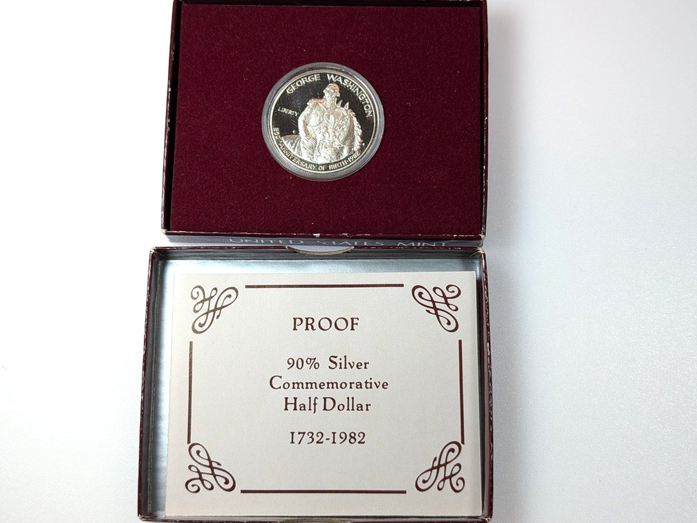 1982 George Washington Proof Silver Half Dollar
