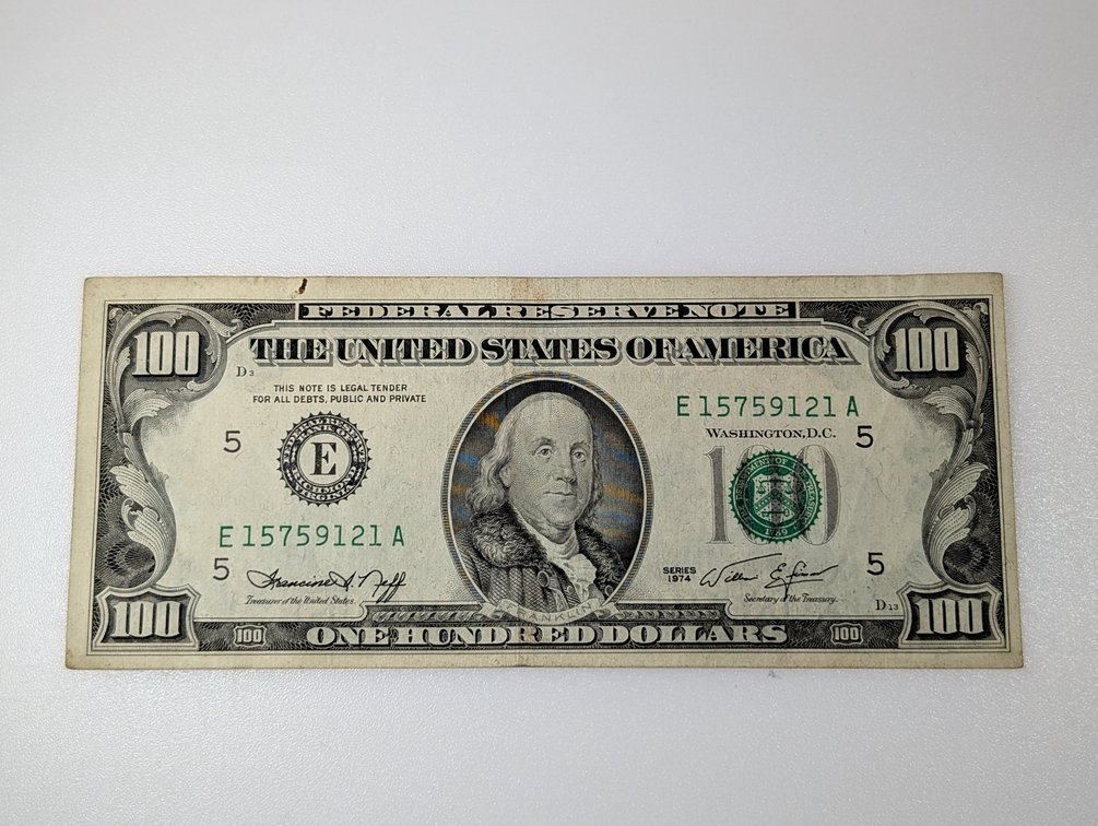 1974 $100 Federal Reserve Note