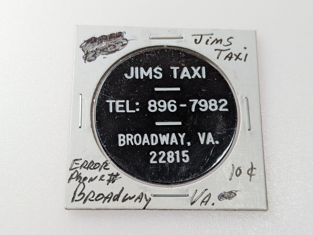 Jim's Taxi 10 Cent Token Error